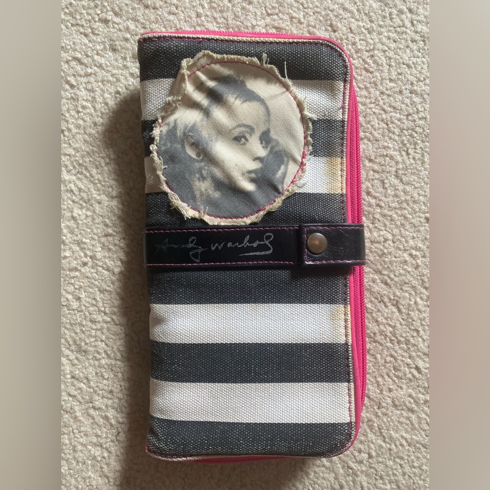 Vintage wallet clutch valet Andy Warhol
